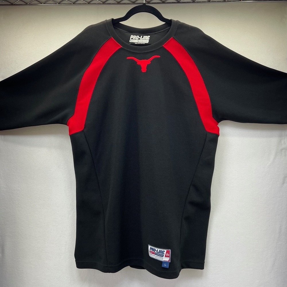 Texas  LONGHORNS Pro-Line Athletic Shirt L Football‎ College USA Hook Em Horns